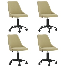 Swivel dining chairs 4 units green fabric by vidaXL, dining chairs - Ref: Foro24-3090177, Price: 235,99 €, Discount: %