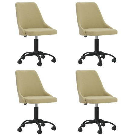 Swivel dining chairs 4 units green fabric by vidaXL, dining chairs - Ref: Foro24-3090177, Price: 235,36 €, Discount: %