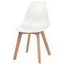 Dining chairs 6 units white plastic by vidaXL, dining chairs - Ref: Foro24-244773, Price: 235,99 €, Discount: %