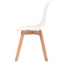 Dining chairs 6 units white plastic by vidaXL, dining chairs - Ref: Foro24-244773, Price: 235,99 €, Discount: %