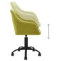 Sillas de comedor giratorias 4 unidades tela verde de vidaXL, Sillas de comedor - Ref: Foro24-3089408, Precio: 257,23 €, Desc...