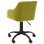 Sillas de comedor giratorias 4 unidades tela verde de vidaXL, Sillas de comedor - Ref: Foro24-3089408, Precio: 257,23 €, Desc...