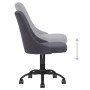 Swivel dining chairs 4 units dark gray fabric by vidaXL, dining chairs - Ref: Foro24-3090171, Price: 242,94 €, Discount: %