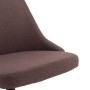 Silla de comedor giratoria tela marrón de vidaXL, Sillas de comedor - Ref: Foro24-330894, Precio: 84,57 €, Descuento: %