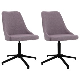 Swivel dining chairs 2 units gray taupe fabric by vidaXL, dining chairs - Ref: Foro24-330912, Price: 95,99 €, Discount: %