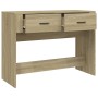 Oak Sonoma plywood console table 100x39x75 cm by vidaXL, Tables - Ref: Foro24-816779, Price: 73,99 €, Discount: %