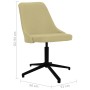 Silla de comedor giratoria tela verde de vidaXL, Sillas de comedor - Ref: Foro24-330897, Precio: 85,15 €, Descuento: %