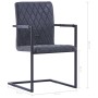 Cantilever dining chairs 2 units black synthetic leather by vidaXL, dining chairs - Ref: Foro24-281677, Price: 180,74 €, Disc...