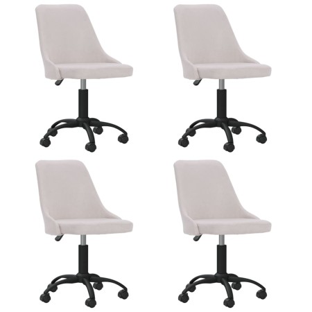 Swivel dining chairs 4 units cream fabric by vidaXL, dining chairs - Ref: Foro24-3090173, Price: 231,30 €, Discount: %