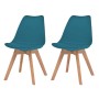 Dining chairs 2 units turquoise plastic by vidaXL, dining chairs - Ref: Foro24-244789, Price: 137,65 €, Discount: %