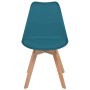 Dining chairs 2 units turquoise plastic by vidaXL, dining chairs - Ref: Foro24-244789, Price: 137,65 €, Discount: %