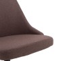 Swivel dining chairs 4 units brown fabric by vidaXL, dining chairs - Ref: Foro24-3090210, Price: 243,92 €, Discount: %