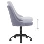 Swivel dining chairs 6 units light gray fabric by vidaXL, dining chairs - Ref: Foro24-3090182, Price: 363,50 €, Discount: %