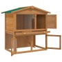 Casa de animales pequeños jaula conejera 3 puertas madera de vidaXL, Jaulas y habitáculos para animales pequeños - Ref: Foro2...