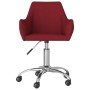 Red fabric swivel dining chair by vidaXL, dining chairs - Ref: Foro24-330934, Price: 73,21 €, Discount: %