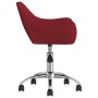 Red fabric swivel dining chair by vidaXL, dining chairs - Ref: Foro24-330934, Price: 73,21 €, Discount: %