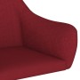 Red fabric swivel dining chair by vidaXL, dining chairs - Ref: Foro24-330934, Price: 73,21 €, Discount: %