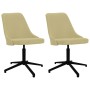 Swivel dining chairs 2 units green fabric by vidaXL, dining chairs - Ref: Foro24-330909, Price: 97,22 €, Discount: %