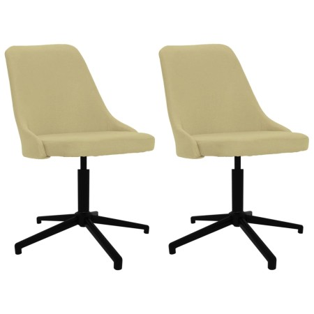 Swivel dining chairs 2 units green fabric by vidaXL, dining chairs - Ref: Foro24-330909, Price: 97,99 €, Discount: %