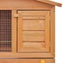 Casa de animales pequeños jaula conejera 3 puertas madera de vidaXL, Jaulas y habitáculos para animales pequeños - Ref: Foro2...