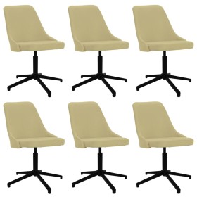 Swivel dining chairs 6 units green fabric by vidaXL, dining chairs - Ref: Foro24-3090225, Price: 359,99 €, Discount: %