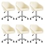 Swivel dining chairs 6 units cream fabric by vidaXL, dining chairs - Ref: Foro24-3089581, Price: 399,80 €, Discount: %