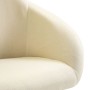 Swivel dining chairs 6 units cream fabric by vidaXL, dining chairs - Ref: Foro24-3089581, Price: 399,80 €, Discount: %