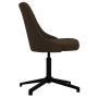 Swivel dining chairs 4 units dark brown fabric by vidaXL, dining chairs - Ref: Foro24-3090211, Price: 243,94 €, Discount: %