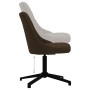 Swivel dining chairs 4 units dark brown fabric by vidaXL, dining chairs - Ref: Foro24-3090211, Price: 243,94 €, Discount: %