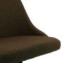 Swivel dining chairs 4 units dark brown fabric by vidaXL, dining chairs - Ref: Foro24-3090211, Price: 243,94 €, Discount: %