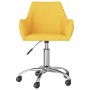 Sillas de comedor giratorias 2 unidades tela amarillo de vidaXL, Sillas de comedor - Ref: Foro24-330945, Precio: 114,54 €, De...