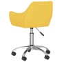 Sillas de comedor giratorias 2 unidades tela amarillo de vidaXL, Sillas de comedor - Ref: Foro24-330945, Precio: 114,54 €, De...