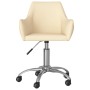 Swivel dining chairs 2 units cream fabric by vidaXL, dining chairs - Ref: Foro24-330940, Price: 113,40 €, Discount: %