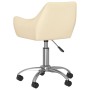 Swivel dining chairs 2 units cream fabric by vidaXL, dining chairs - Ref: Foro24-330940, Price: 113,40 €, Discount: %