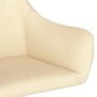 Swivel dining chairs 2 units cream fabric by vidaXL, dining chairs - Ref: Foro24-330940, Price: 113,40 €, Discount: %