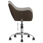 Swivel dining chairs 6 units dark brown fabric by vidaXL, dining chairs - Ref: Foro24-3090281, Price: 424,89 €, Discount: %