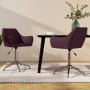 Swivel dining chairs 2 units purple fabric by vidaXL, dining chairs - Ref: Foro24-330972, Price: 115,93 €, Discount: %