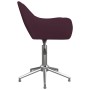 Swivel dining chairs 2 units purple fabric by vidaXL, dining chairs - Ref: Foro24-330972, Price: 115,93 €, Discount: %