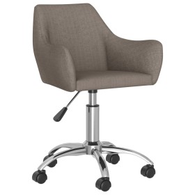 Swivel dining chair taupe gray fabric by vidaXL, dining chairs - Ref: Foro24-330935, Price: 86,99 €, Discount: %