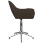 Swivel dining chairs 2 units dark brown fabric by vidaXL, dining chairs - Ref: Foro24-330966, Price: 139,15 €, Discount: %