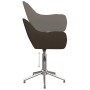 Swivel dining chairs 2 units dark brown fabric by vidaXL, dining chairs - Ref: Foro24-330966, Price: 139,15 €, Discount: %