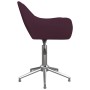 Sillas de comedor giratorias 4 unidades tela morada de vidaXL, Sillas de comedor - Ref: Foro24-3090311, Precio: 287,45 €, Des...