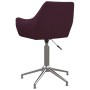 Sillas de comedor giratorias 4 unidades tela morada de vidaXL, Sillas de comedor - Ref: Foro24-3090311, Precio: 287,45 €, Des...