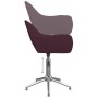 Sillas de comedor giratorias 4 unidades tela morada de vidaXL, Sillas de comedor - Ref: Foro24-3090311, Precio: 287,45 €, Des...