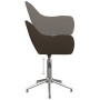 Swivel dining chairs 4 units dark brown fabric by vidaXL, dining chairs - Ref: Foro24-3090305, Price: 278,58 €, Discount: %