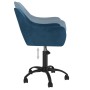 Swivel dining chairs 2 pcs blue velvet by vidaXL, dining chairs - Ref: Foro24-330984, Price: 168,36 €, Discount: %