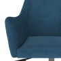 Swivel dining chairs 2 pcs blue velvet by vidaXL, dining chairs - Ref: Foro24-330984, Price: 168,36 €, Discount: %