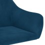 Drehbare Esszimmerstühle, 2 Stück, blauer Samt von vidaXL, Essstühle - Ref: Foro24-331006, Preis: 140,42 €, Rabatt: %