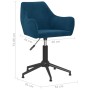 Drehbare Esszimmerstühle, 2 Stück, blauer Samt von vidaXL, Essstühle - Ref: Foro24-331006, Preis: 140,42 €, Rabatt: %