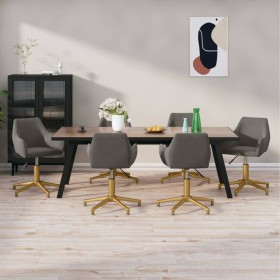 Swivel dining chairs 6 units dark gray velvet by vidaXL, dining chairs - Ref: Foro24-3092623, Price: 434,99 €, Discount: %